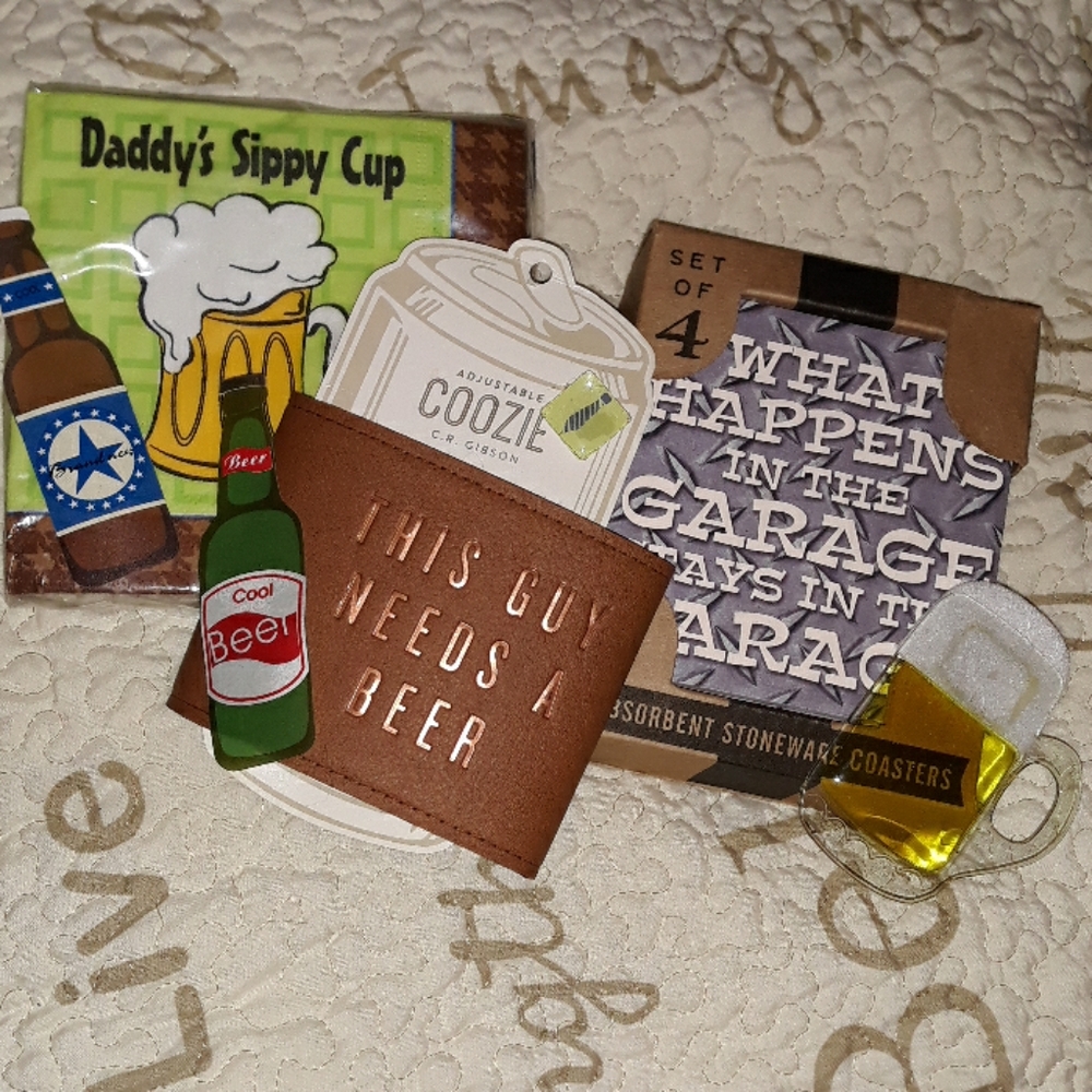 3 piece man cave drink gift set